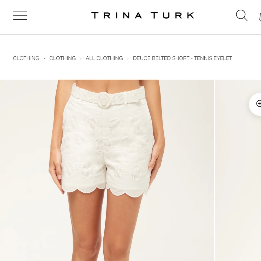 Tennis shorts by Trina Turk